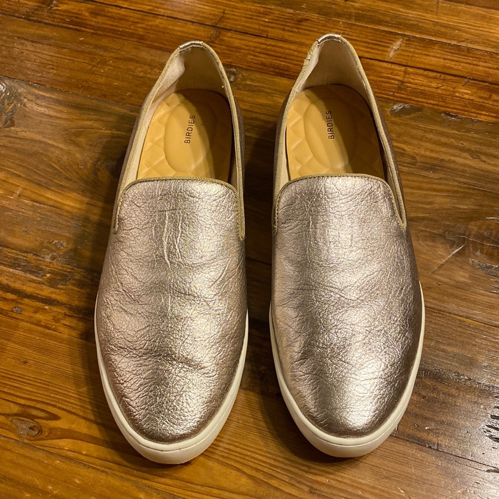 Birdies The Swift Metallic Flat Sneaker